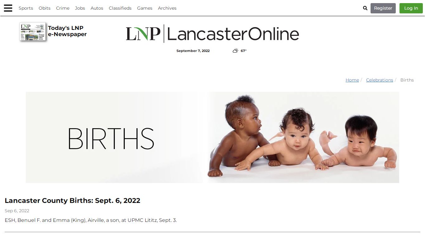 Births | lancasteronline.com